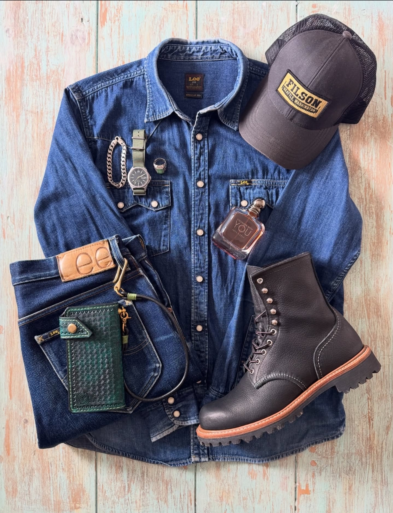 boots leather rugged