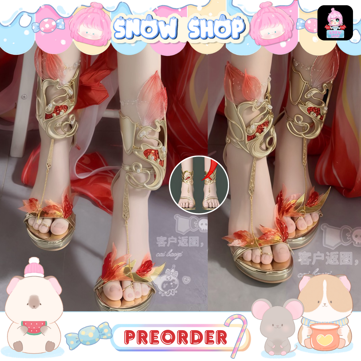 รูปภาพสินค้า 【Pre-Order】ผนึกเทพบัลลังก์ราชันย์ - รองเท้าคอสเพลย์ ฮั่วหลิงเอ๋อร์เทพสวรรค์