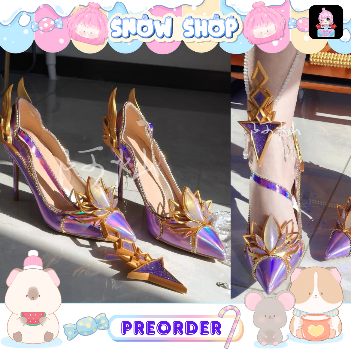 รูปภาพสินค้า 【Pre-Order】ผนึกเทพบัลลังก์ราชันย์ - รองเท้าคอสเพลย์ ไฉ่เอ๋อร์ชุดดอกบัวรุ่งโรจน์ & ชุดเจ้าวิหาร