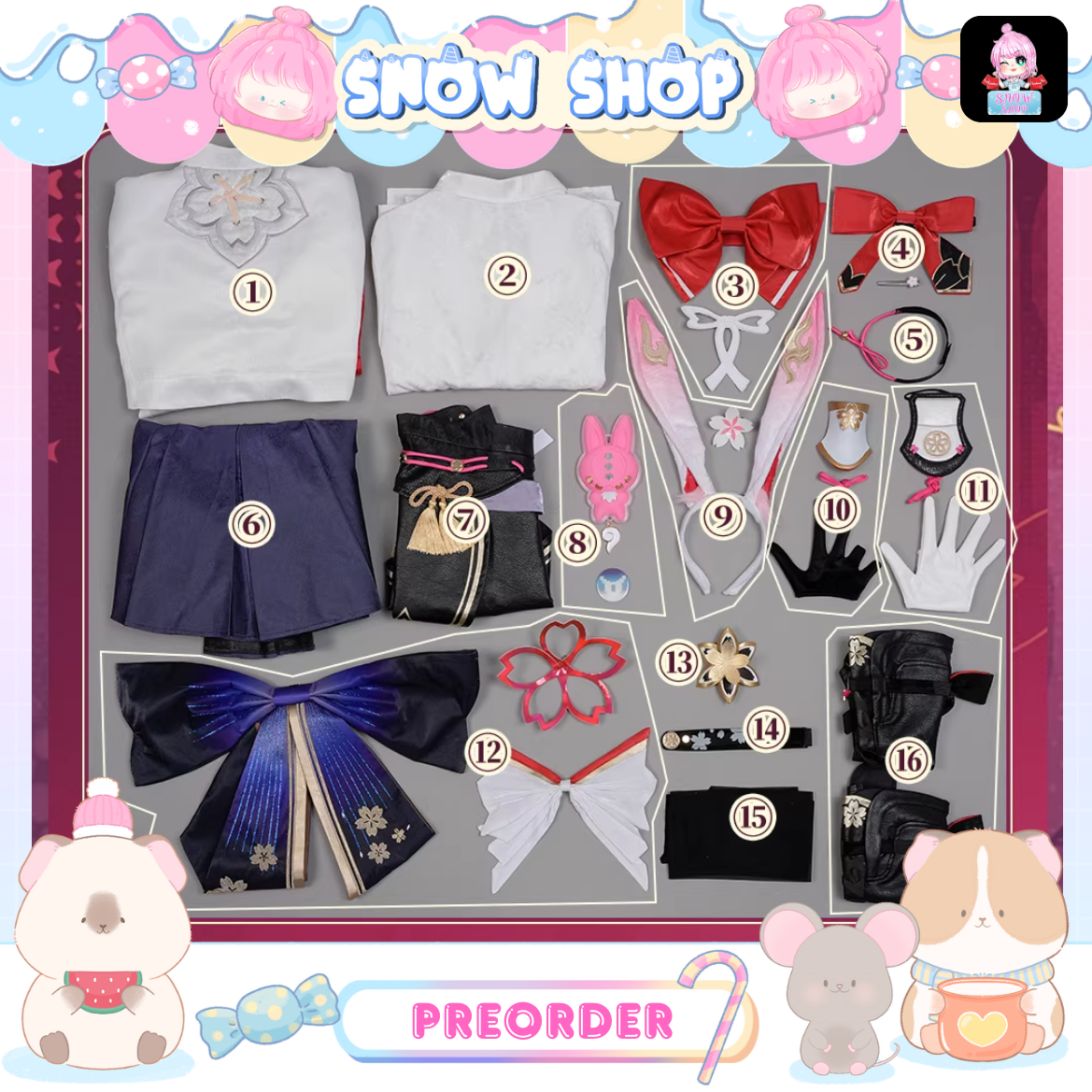 รูปภาพสินค้า 【Pre-Order】ร้าน Monenjoy - Honkai: Star Rail - ชุดคอสเพลย์ Evanesce