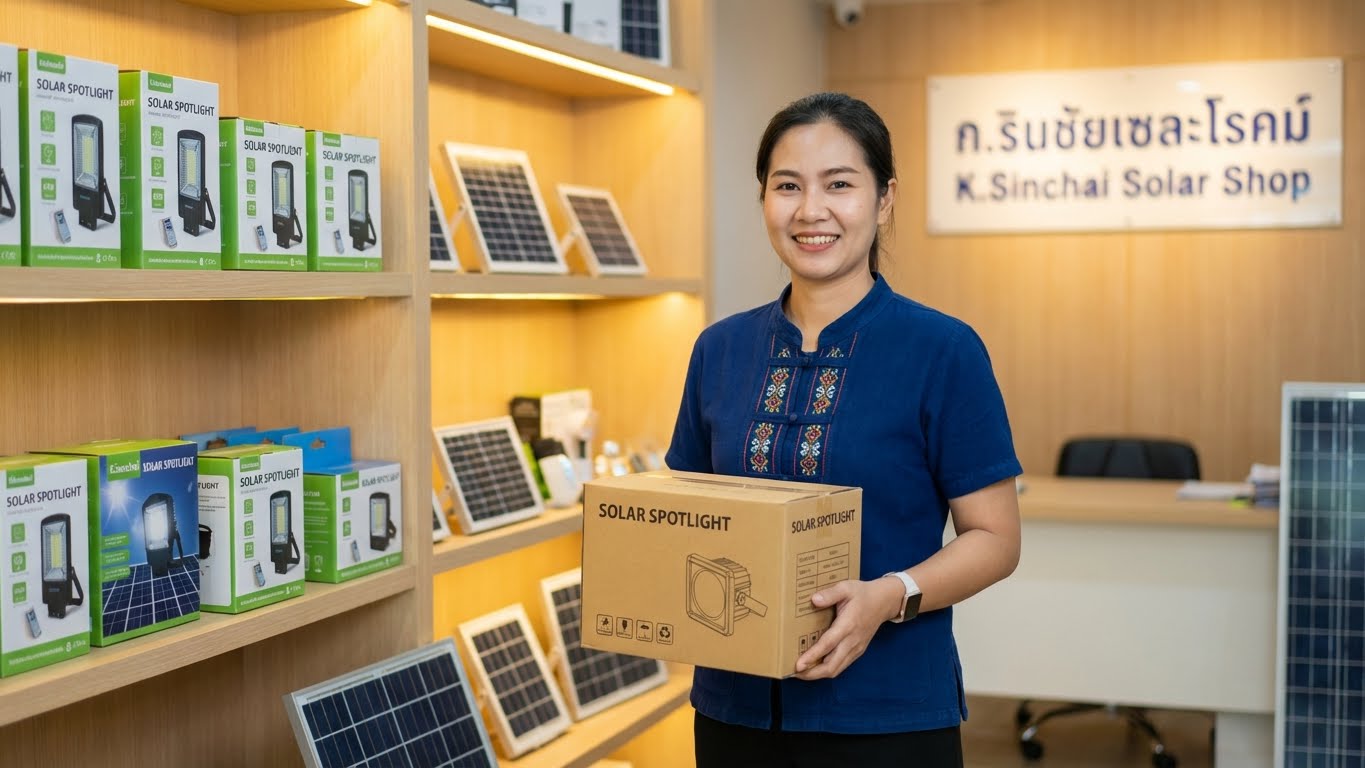 ชุดไฟสปอร์ตไลท์โซลาร์เซลล์