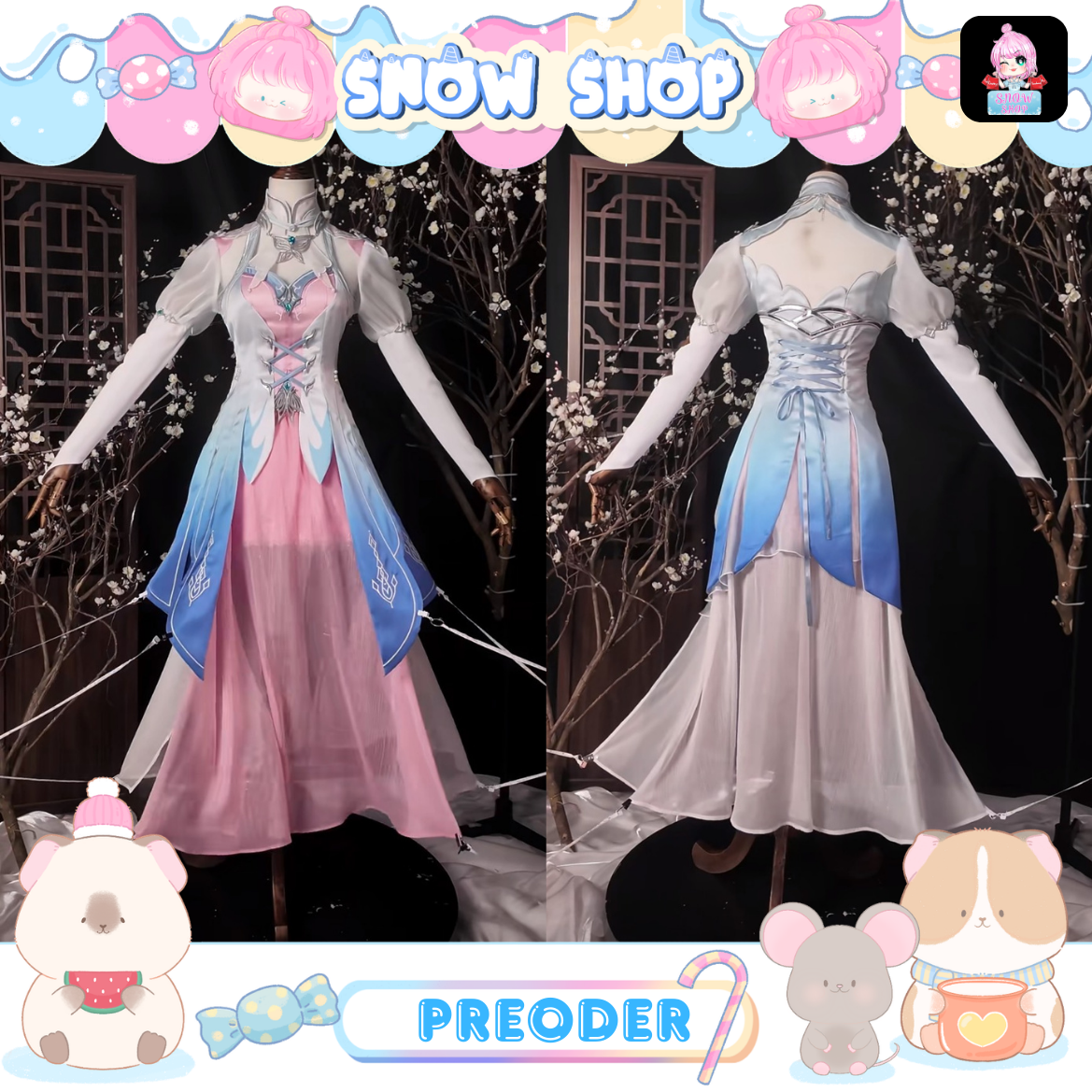 รูปภาพสินค้า 【Pre-Order】ร้าน เจ้าชาย - สำนักถังเลิศภพจบแดน - ชุดคอสเพลย์ เทพธิดาถังอู่ถง รวมกระโปรงยาว