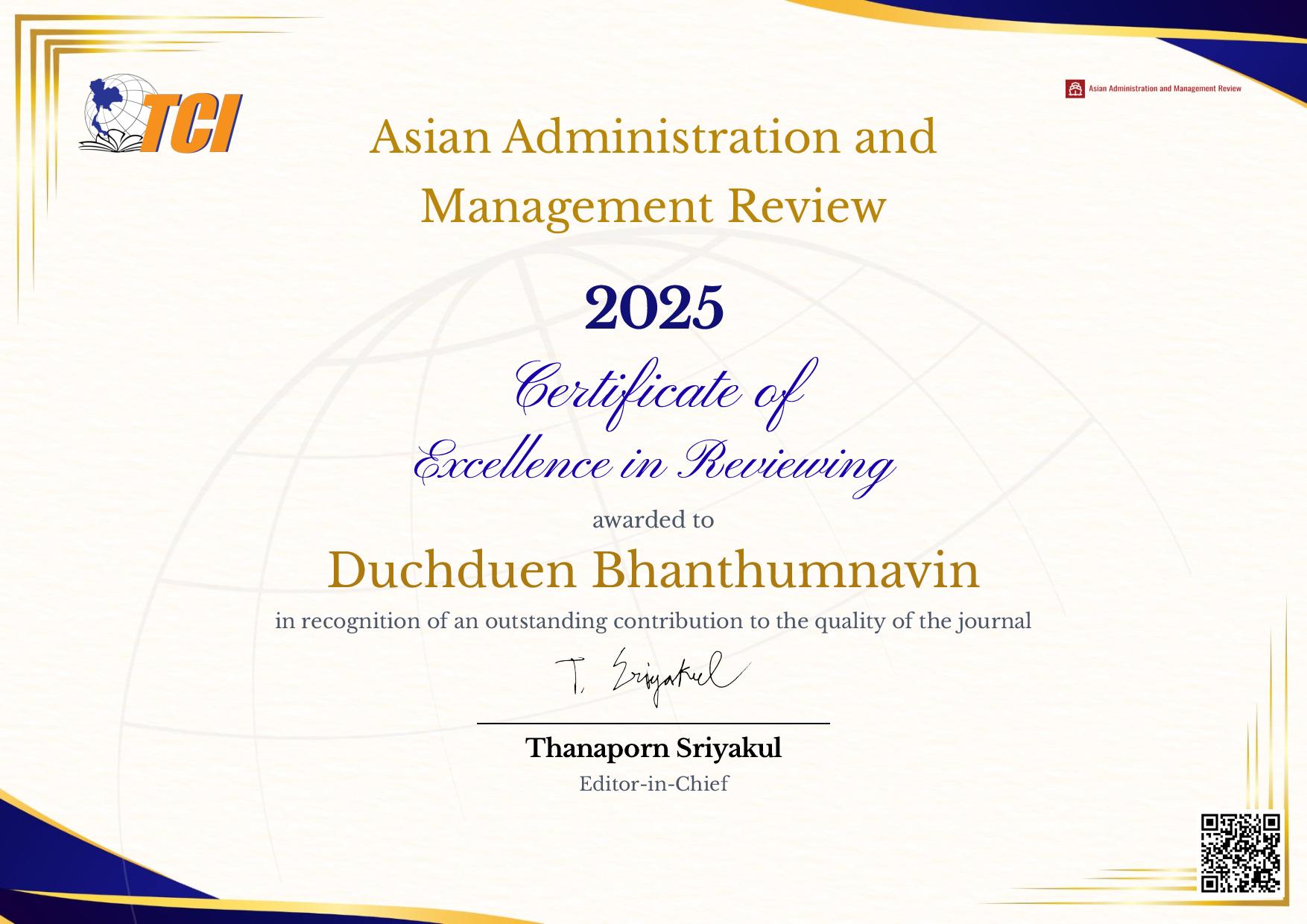 AAMR Duchduen Bhanthumnavin