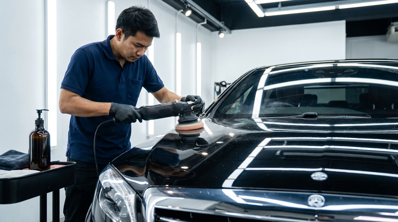 ขัดเคลือบเงาสีรถ