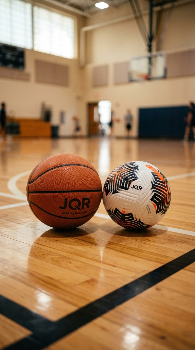 ลูกฟุตบอลและลูกบาสเกตบอล JQR