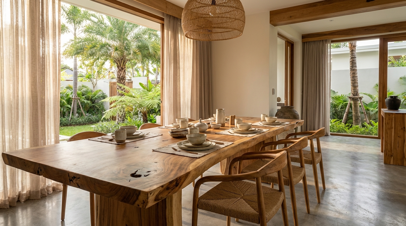 รับผลิตโต๊ะไม้สักตามแบบ