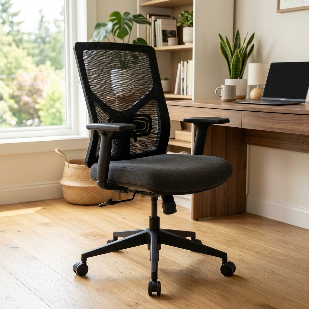 เก้าอี้สำนักงานแบบมีพนักพิง