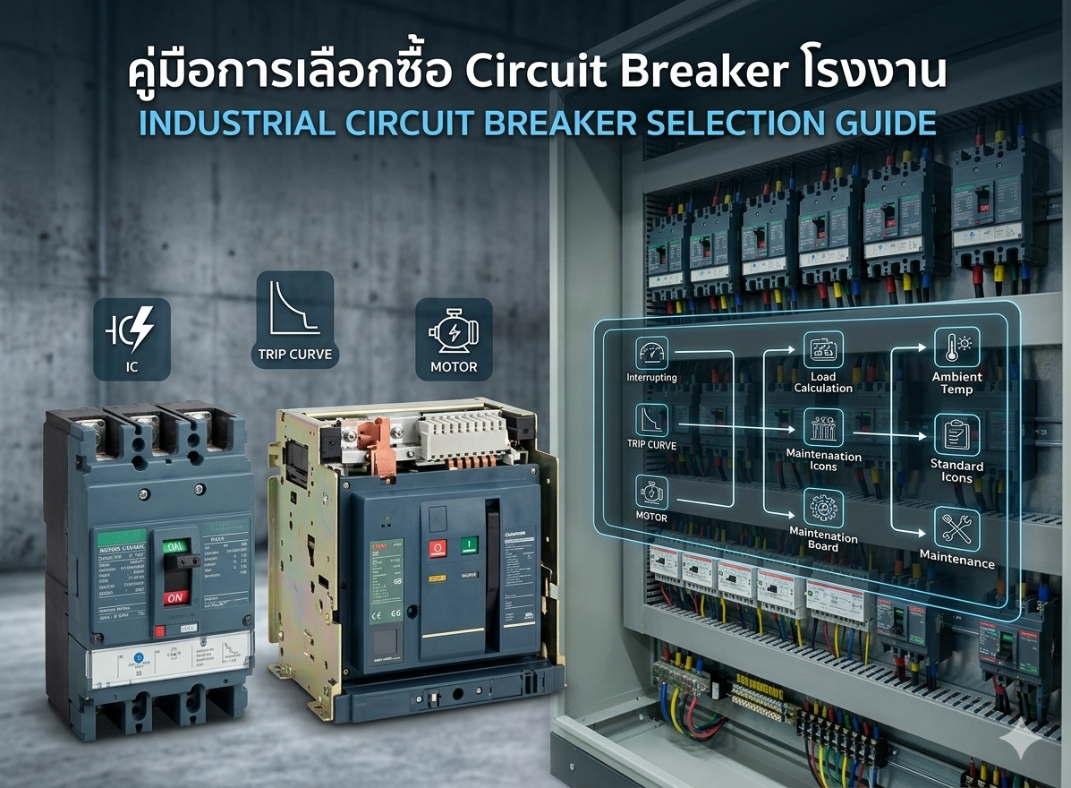 คู่มือการเลือกซื้อ Circuit Breaker สำหรับโรงงานอุตสาหกรรมให้ถูกต้องและปลอดภัย