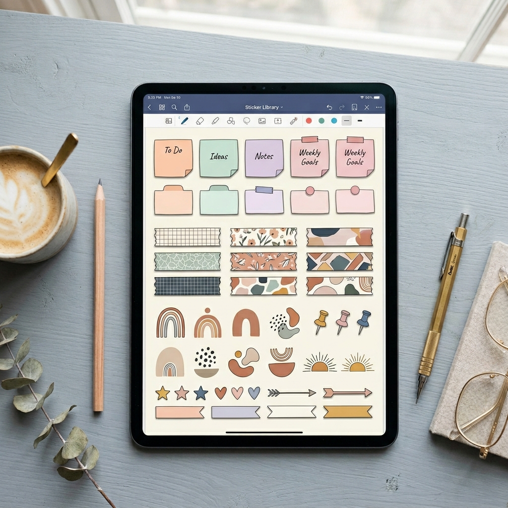 Digital Stickers ตกแต่งแพลนเนอร์