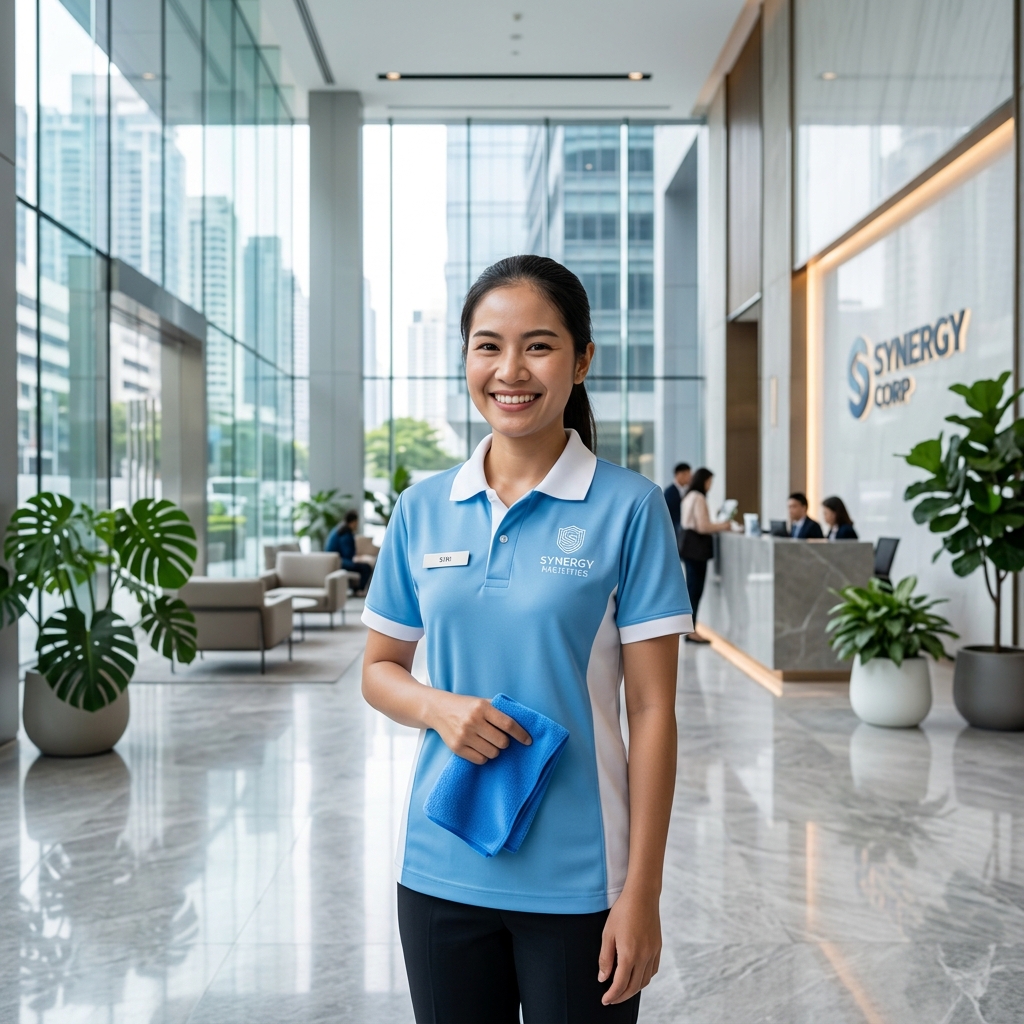 ทีมงานบริการทำความสะอาดของบริษัท