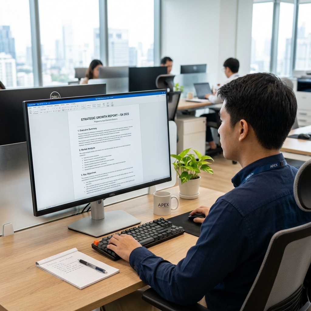 จัดหน้ากระดาษและทำสารบัญ