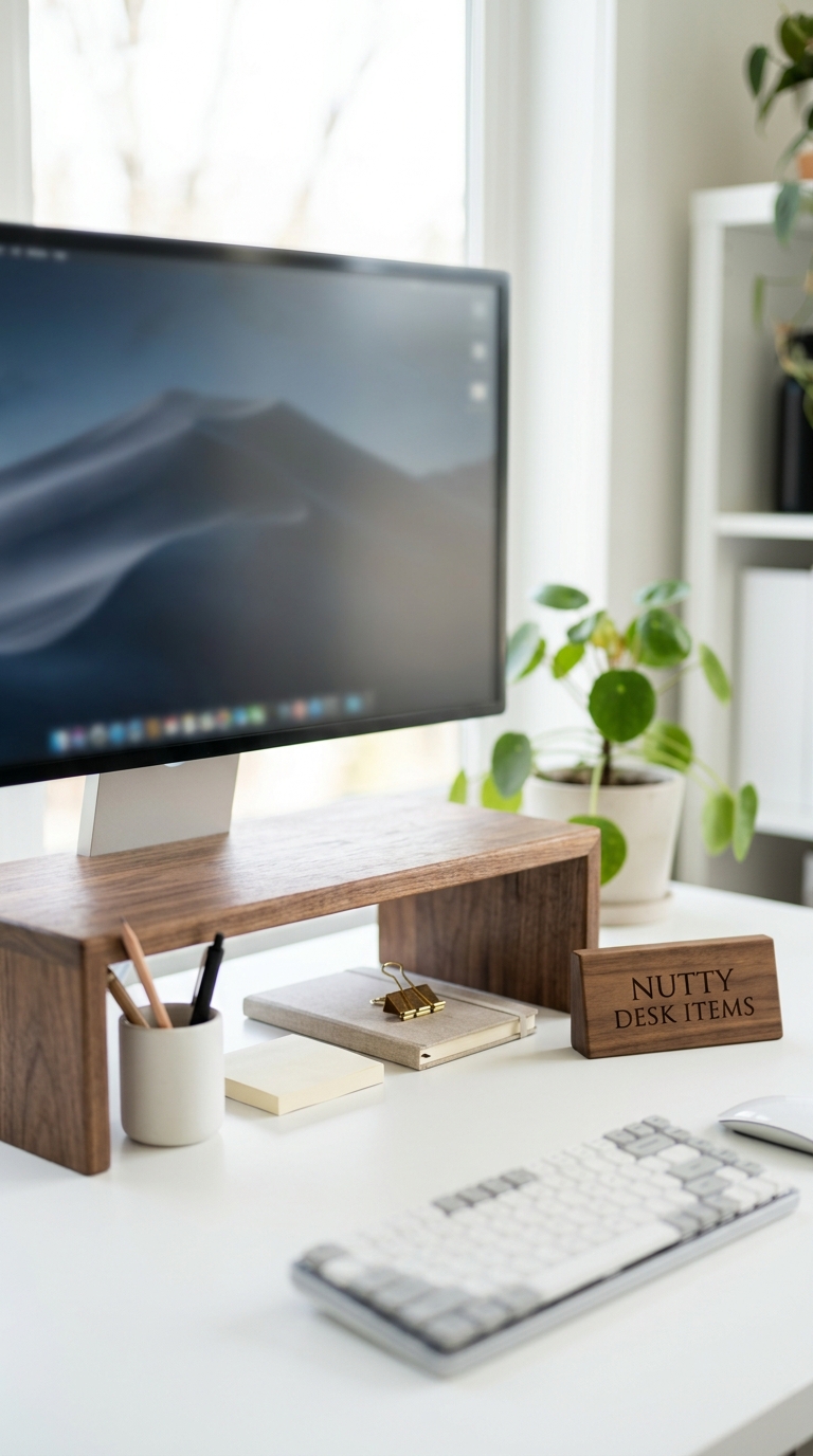 ชั้นไม้วางจอคอมพิวเตอร์แบบพื้นฐาน