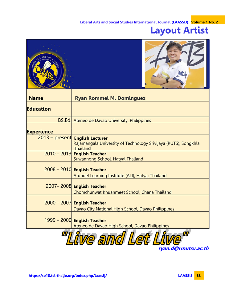 01 LAASSIJ Back cover Vol. 1 No. 2 5
