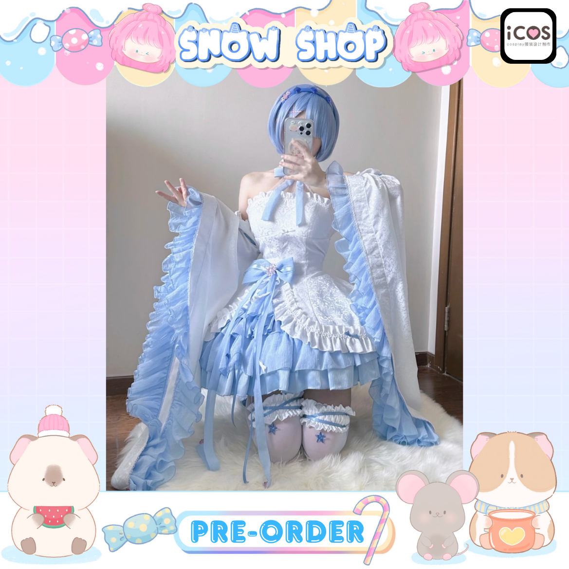 รูปภาพสินค้า 【Pre-Order】ร้าน ICOS - Re Zero ชุดคอสเพลย์ Rem - รูปภาพสินค้า 【Pre-Order】ร้าน ICOS - Re Zero ชุดคอสเพลย์ Rem -