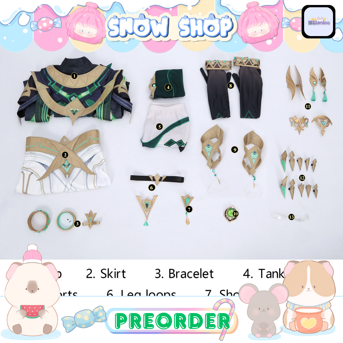 รูปภาพสินค้า 【Pre-Order】ร้าน lardoo娜多– ชุดคอสเพลย์ Nefer Genshin Impact รูปภาพสินค้า 【Pre-Order】ร้าน lardoo娜多– ชุดคอสเพลย์ Nefer Genshin Impact