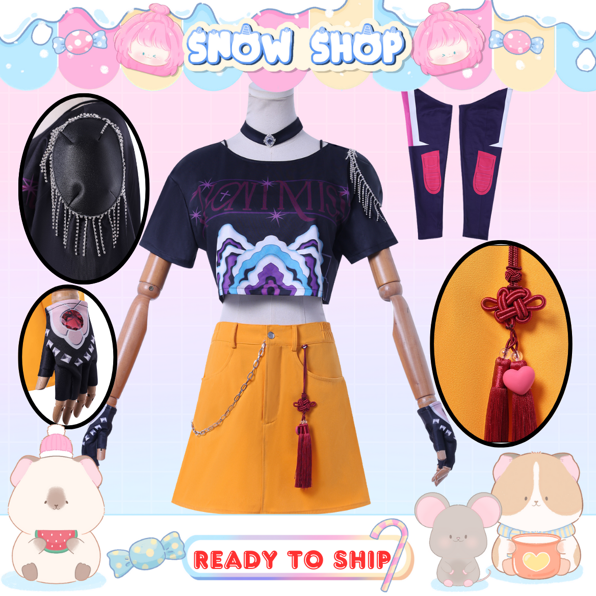 รูปภาพสินค้า 【พร้อมส่ง】Mira - KPop Demon Hunters - ชุดคอสเพลย์ รูปภาพสินค้า 【พร้อมส่ง】Mira - KPop Demon Hunters - ชุดคอสเพลย์