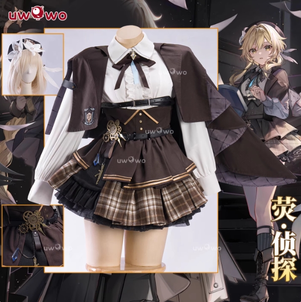 รูปภาพสินค้า 【Pre-Order】ร้าน Uwowo - Genshin Impact - ชุดคอสเพลย์ Lumine Detective