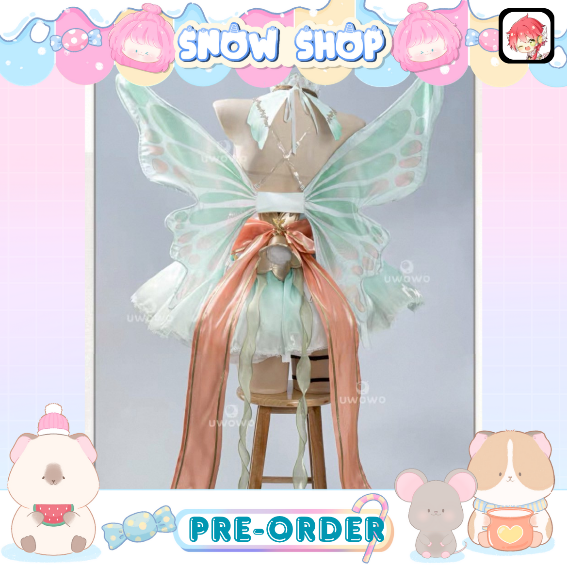 รูปภาพสินค้า 【Pre-Order】**เซ็ตชุด+ระฆัง+ปีก** Genshin Impact  - ชุดคอสเพลย์ Firefly Fairy Princess Fanart by K.@fylus รูปภาพสินค้า 【Pre-Order】**เซ็ตชุด+ระฆัง+ปีก** Genshin Impact  - ชุดคอสเพลย์ Firefly Fairy Princess Fanart by K.@fylus