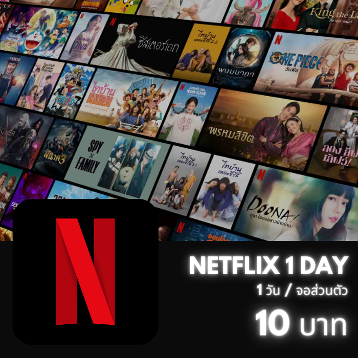 Netflix 4K /1วัน (จอส่วนตัว)