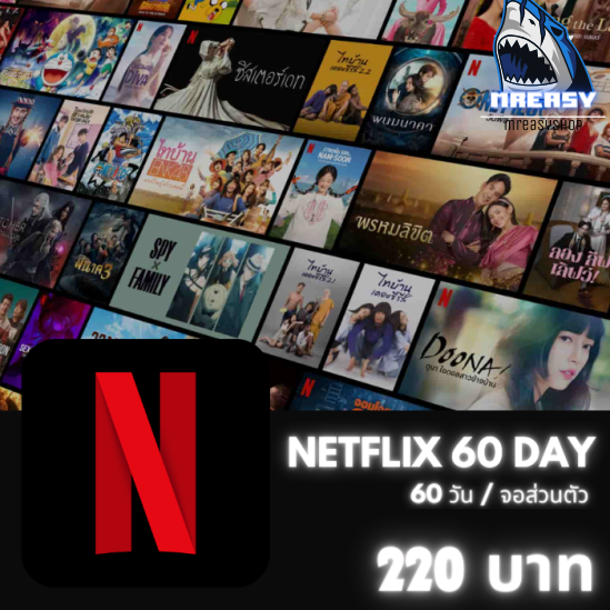 Netflix 4K /60วัน (จอส่วนตัว)