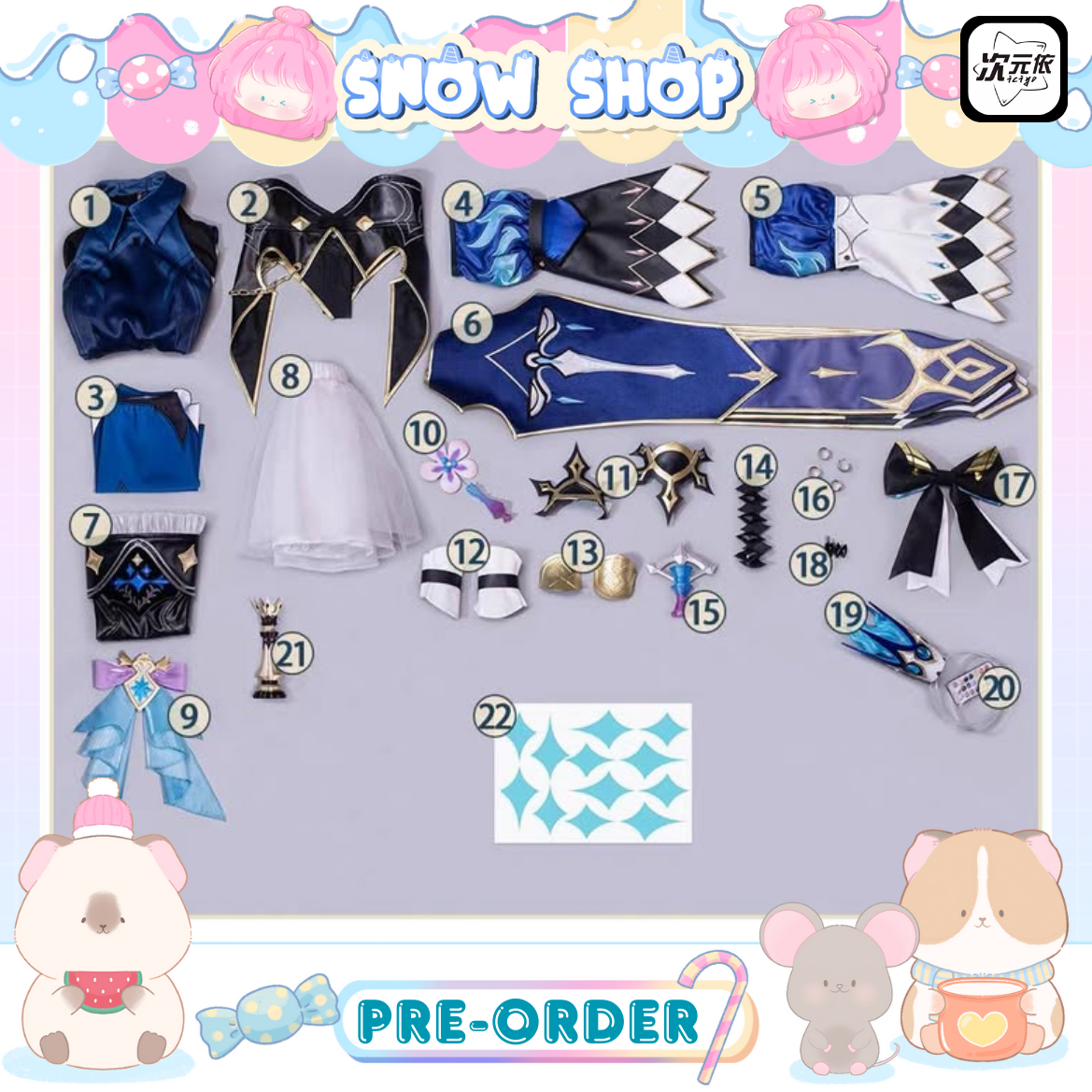 รูปภาพสินค้า 【Pre-Order】ร้านดาว - Honkai: Star Rail ชุดคอสเพลย์ Cerydra รูปภาพสินค้า 【Pre-Order】ร้านดาว - Honkai: Star Rail ชุดคอสเพลย์ Cerydra