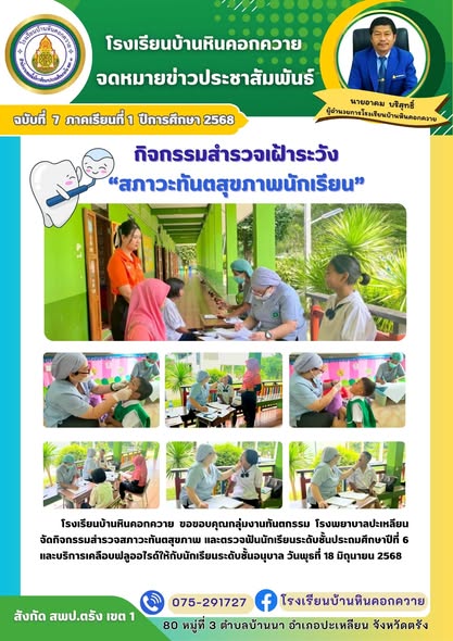 [Image of การสำรวจทันตสุขภาพนักเรียน]