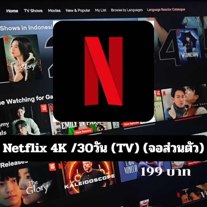 Netflix 4K /30วัน (TV) (จอส่วนตัว)
