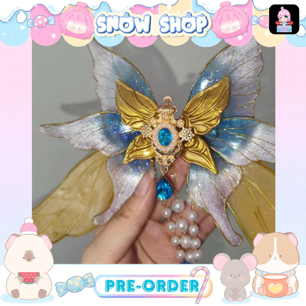 รูปภาพสินค้า 【Pre-Order】สํานักถังเลิศภพจบแดน - กิ๊บผีเสื้อหวังตงเอ๋อร์