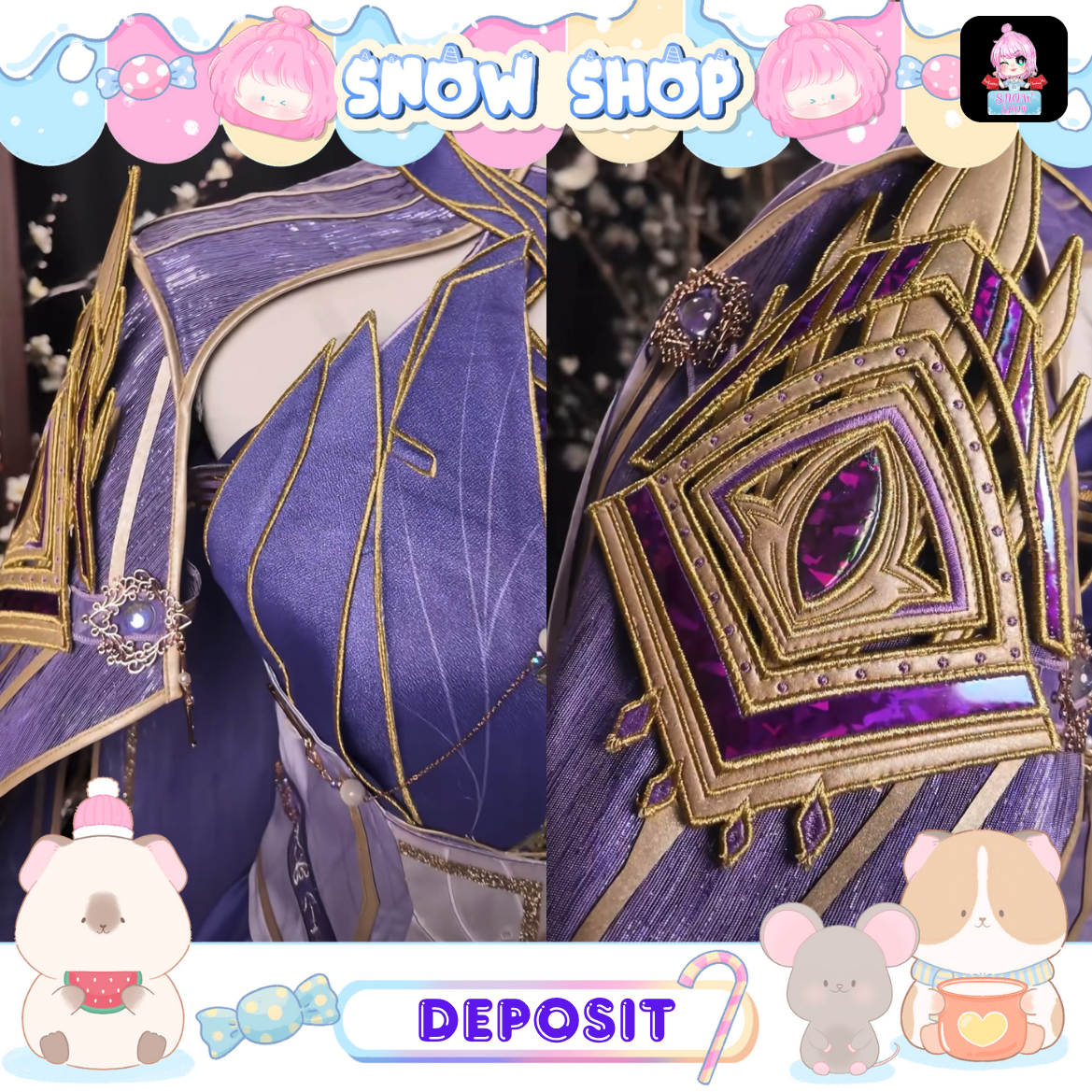 รูปภาพสินค้า 【Pre-Order】ผนึกเทพบัลลังก์ราชันย์ - ชุด คอสเพลย์ ไฉ่เอ๋อร์ ดอกบัวรุ่งโรจน์