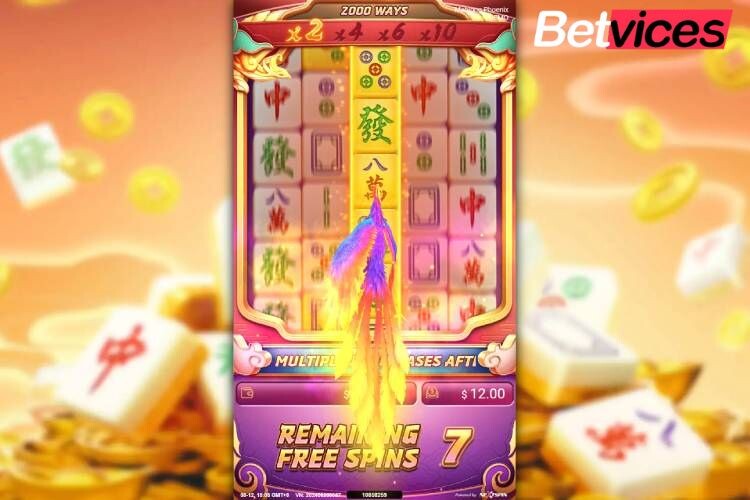 Betvice เกม Mahjong Phoenix สล็อตมาจองฟินิกซ์ กลางบท