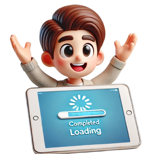 DALL_E_2024-11-03_02.09.33_-_3D_cartoon_of_a_23-year-old_man__celebrating_joyfully_with_hands_raised_after_data_has_finished_loading_on_an_iPad._The_screen_shows_a_completed_loadi-removebg-preview.png