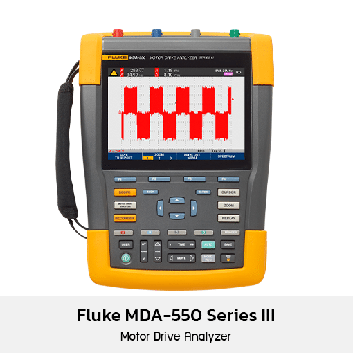 Fluke MDA-550 Series III เครื่องวิเคราะห์มอเตอร์ไดรฟ์