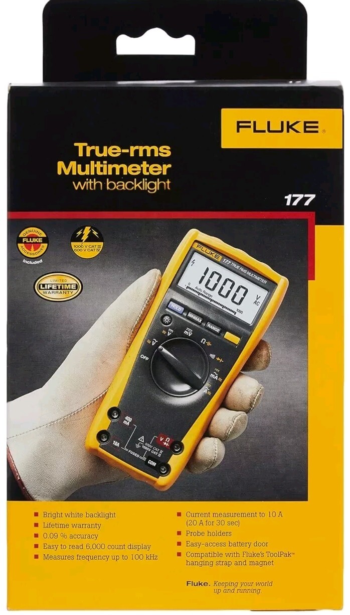 Fluke 177 TRMS Multimeter W/Backlight