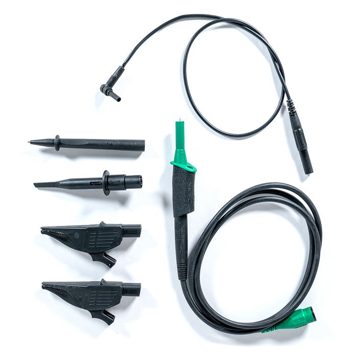 Fluke VPS421-V Voltage Probe Set, Green and Black, 0.16"