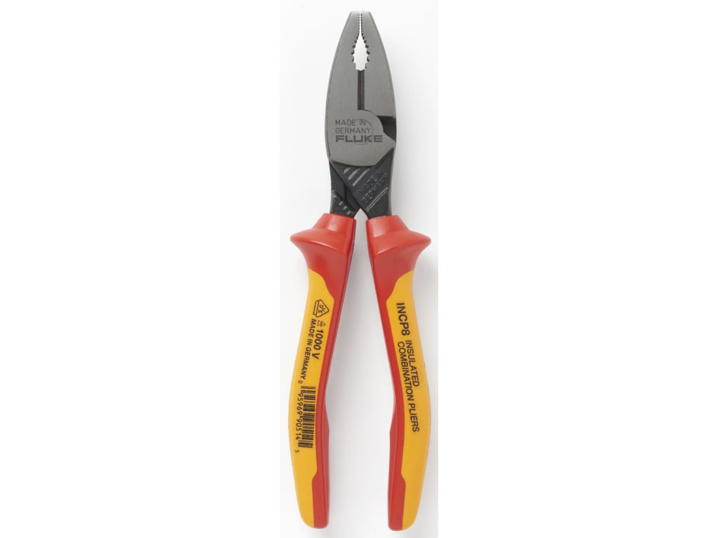 Fluke INCP8 Insulated Heavy Duty Linesman Combination Pliers, 1000 V