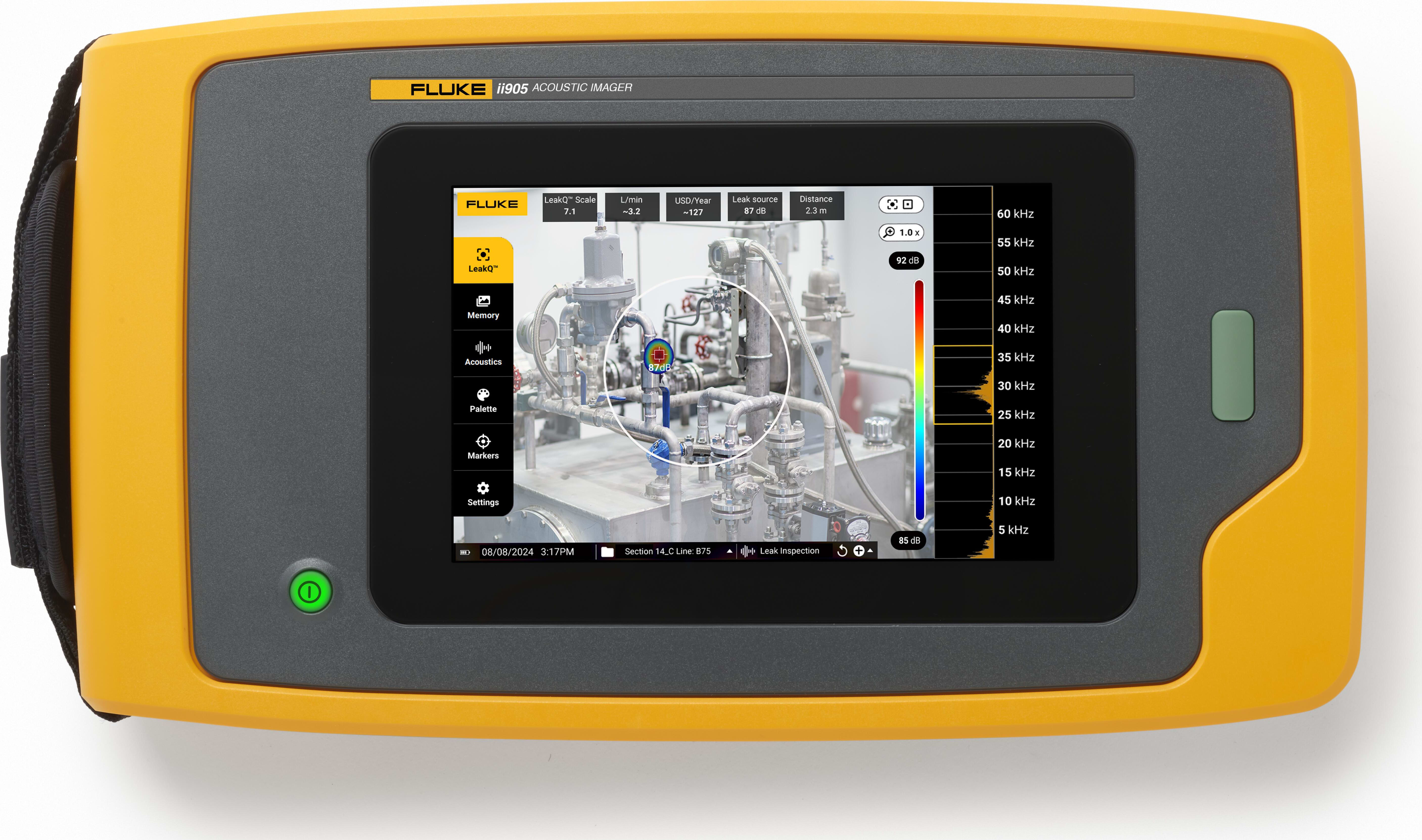 Fluke ii905 Acoustic Imager with LeakQ™ and wi-fi, 2 to 65 kHz, 230'