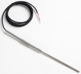 Fluke 5627A-6-G Precision Thermometer/RTD Temperature Probe with Gold Pins, 6 x 0.19in, -200 to 300°C