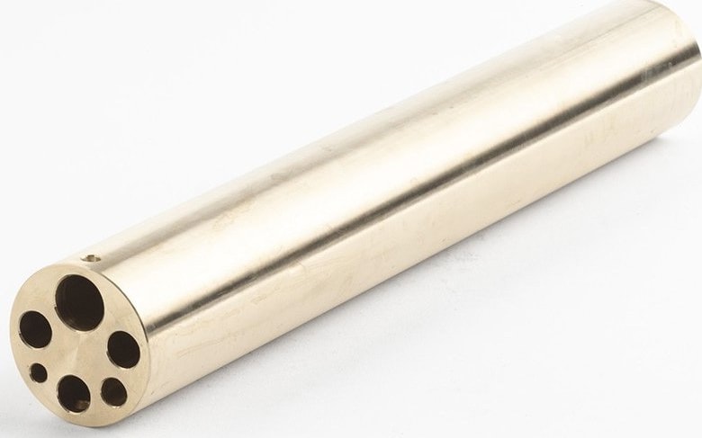 Fluke E Insert (Model 9173-INSE) for 9173 Metrology Wells, Aluminum-Bronze, Misc Metric Holes with 0.25in Ref Hole