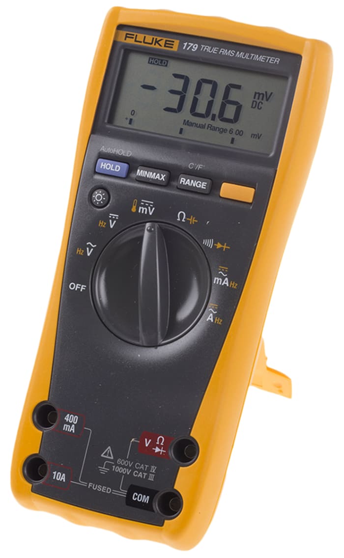 Fluke 179/EFSP-NIST True RMS Digital Multimeter with built-in thermometer,  includes Traceable Calibration Certificate