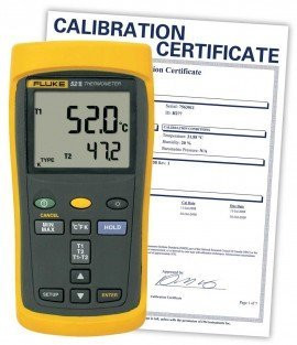Fluke 52-II-NIST Dual Input Digital Thermometer,   includes Traceable Calibration Certificate