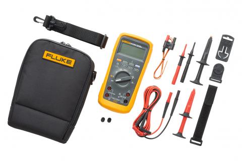Fluke 87V-MAX/E2 KIT Industrial Electrician Combo Kit, 1000 V, 10 A