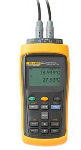 Fluke 1524-P2 Dual-Channel Reference Thermometer with 5628 prt