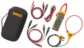 Fluke 393FC-PVLEAD Solar Kit with True RMS solar clamp meter and MC4 test leads, 1500 V