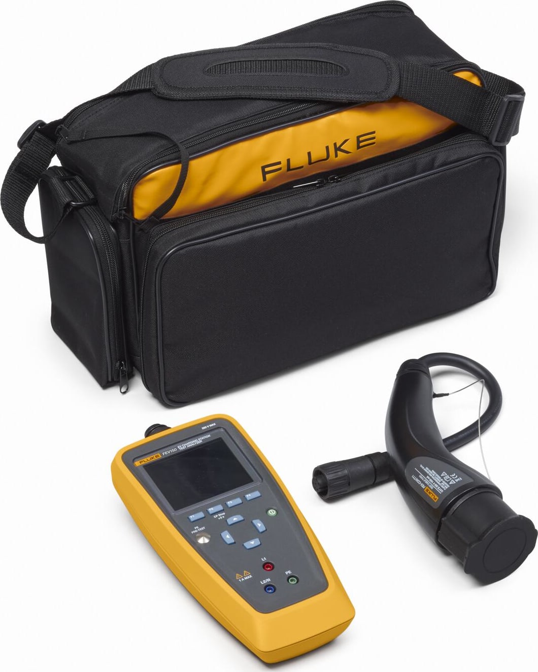 Fluke FEV150 EV Charging Station Analyzer Kit with type 1 plug and one-year FPC