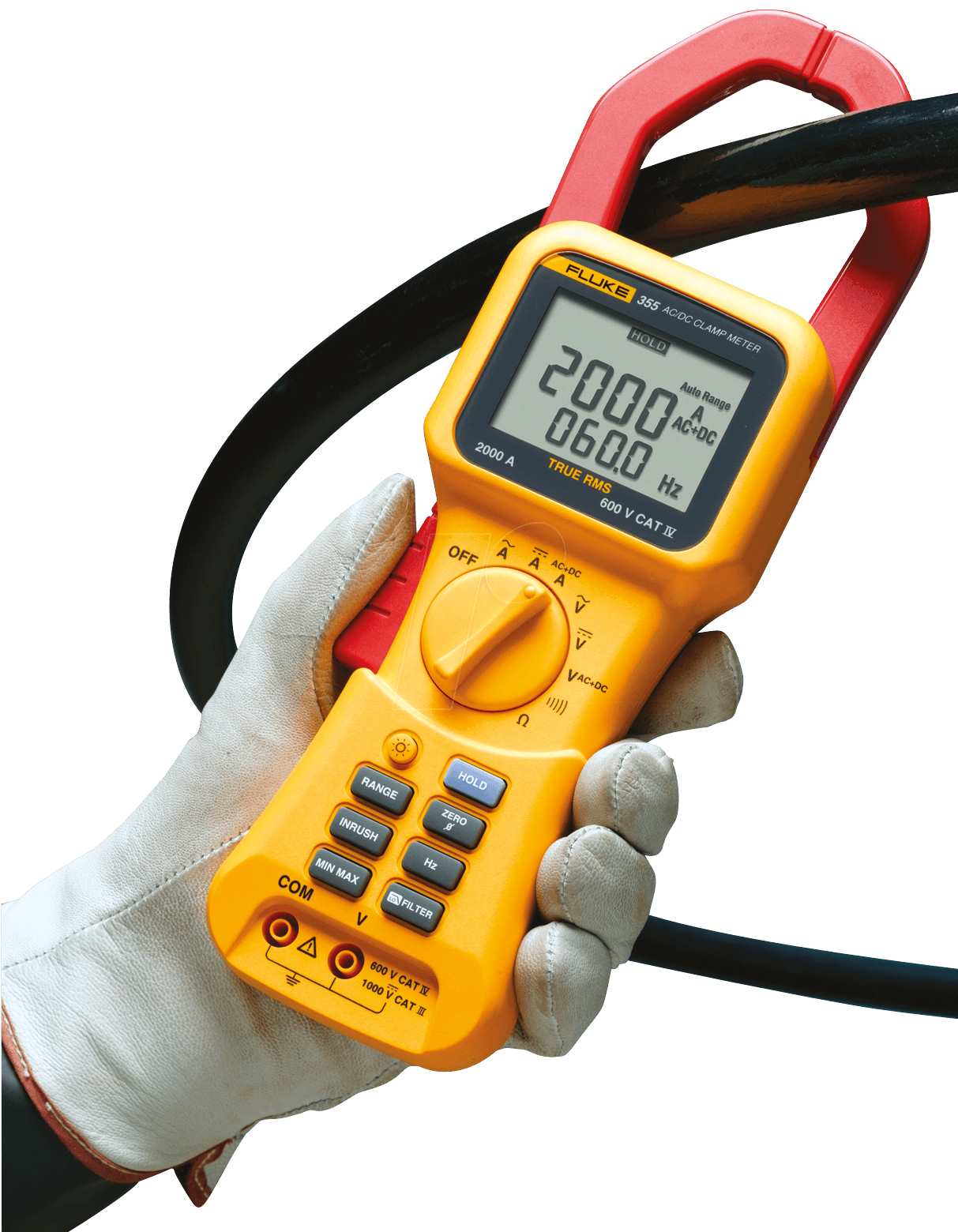 Fluke 355 True RMS Clamp Meter, 2000 A