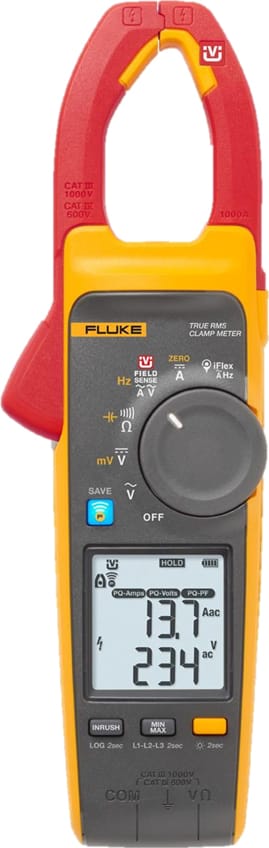 Fluke 378 FC True-RMS AC/DC Clamp Meter with FieldSense™ Technology