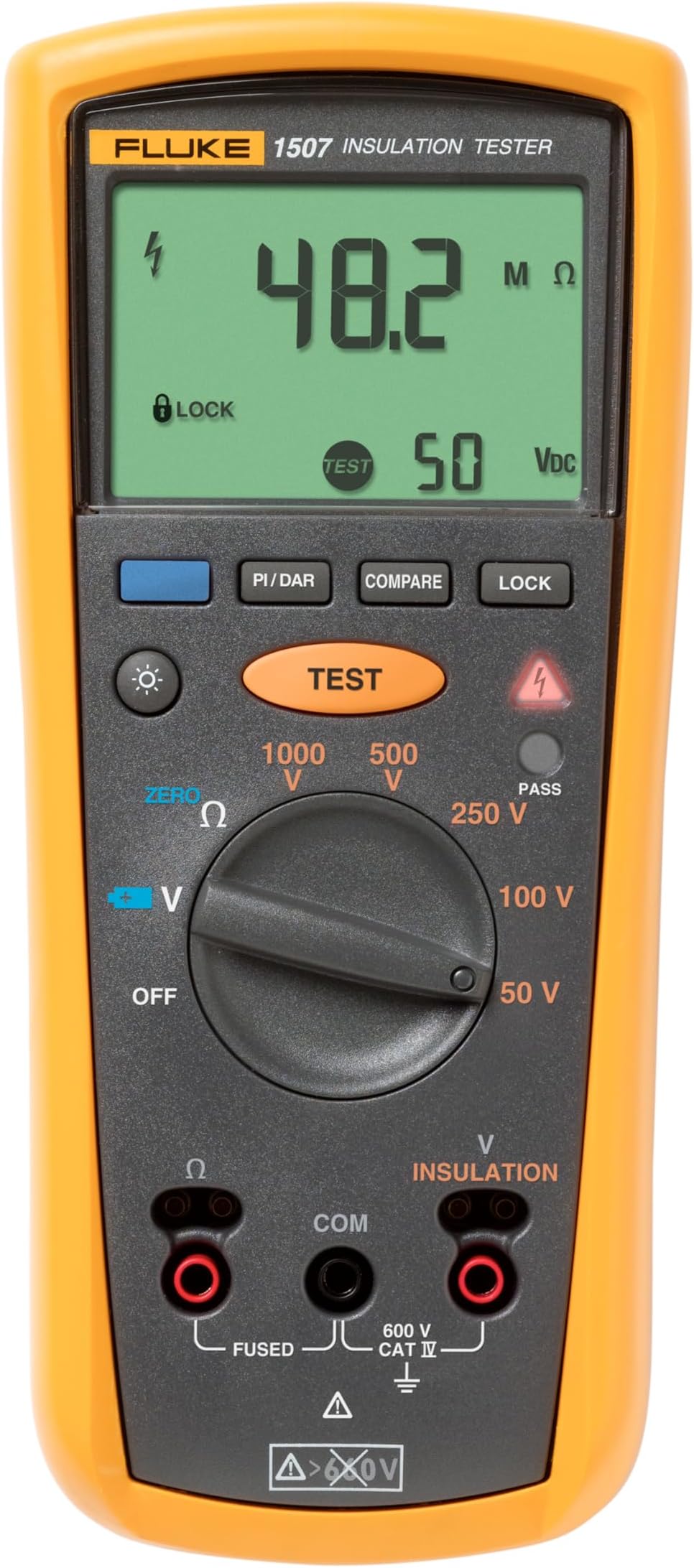 Fluke 1507 Insulation Resistance Tester, 50 to 1000 V