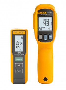 Fluke 417D+62MAX+ KIT Laser Distance Meter/Infrared Thermometer Combo Kit