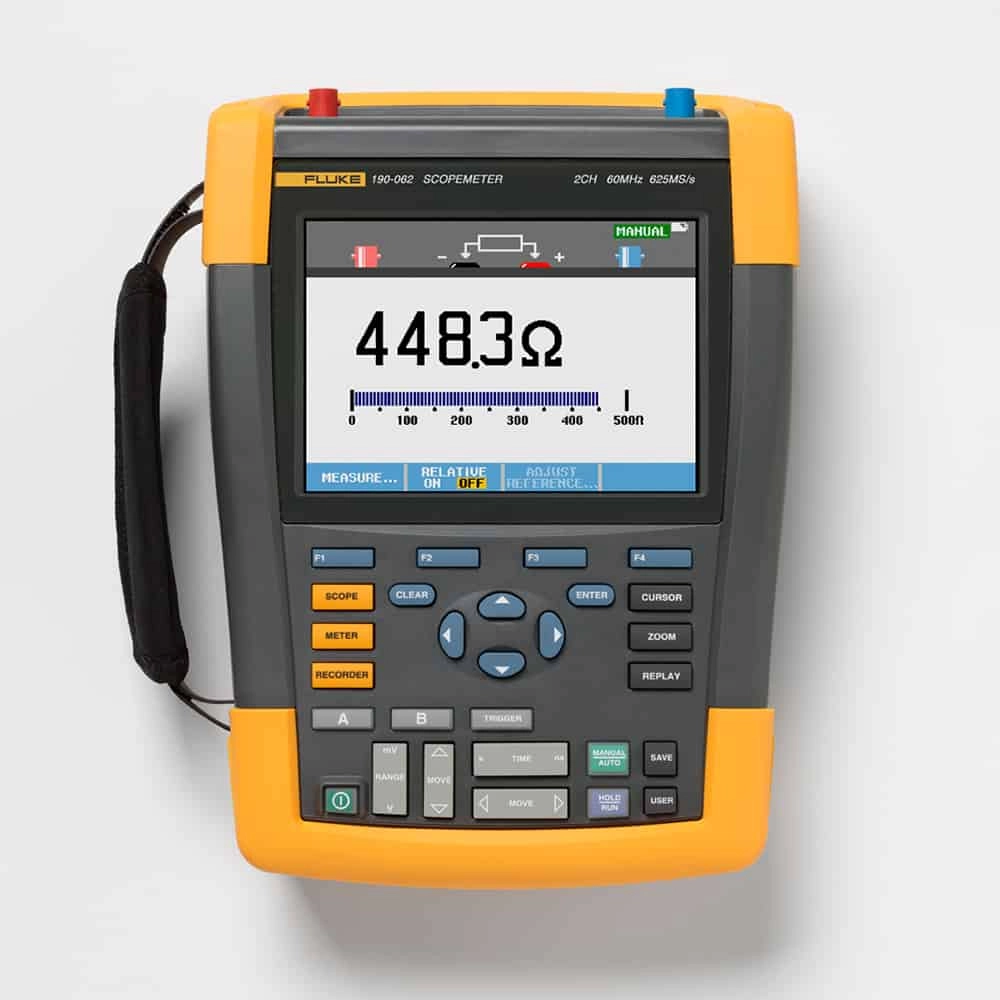 Fluke 190-062-III Color ScopeMeter, 60 MHz, 2 channels