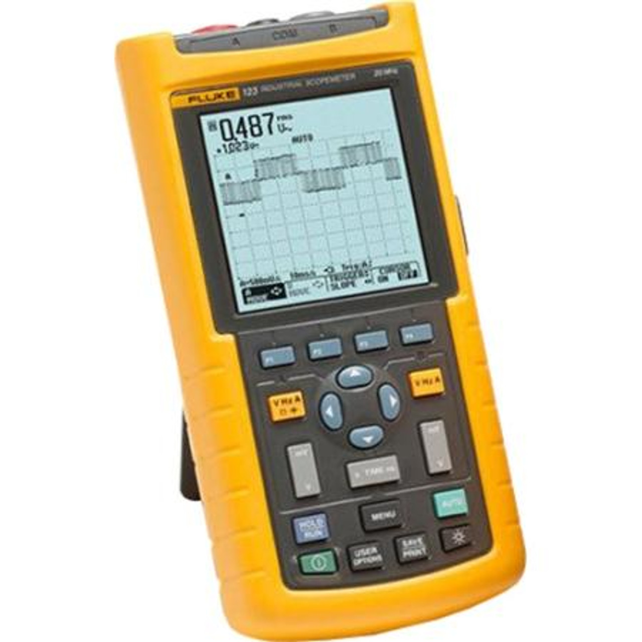 Fluke 123B Industrial ScopeMeter Hand-Held Oscilloscope, 20 MHz